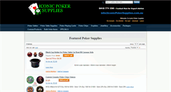 Desktop Screenshot of iconicpokersupplies.com.au