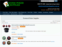 Tablet Screenshot of iconicpokersupplies.com.au